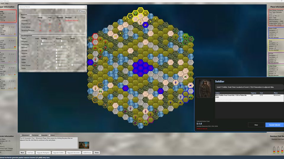 Quantum Pathways interface